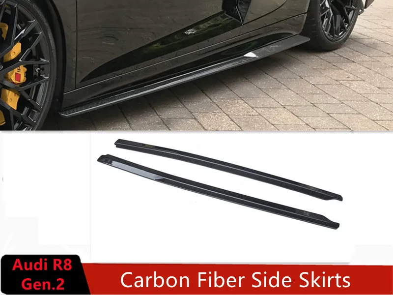 

2016-19 gen 2 R8 Side Skirts MP Style Carbon Fiber Side Skirts For Audi R8 Gen 2