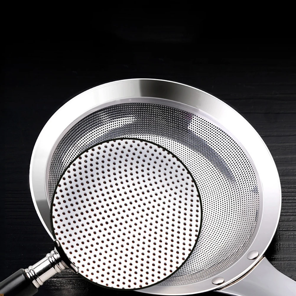 

304 Stainless Steel Oil Filter Scoop Heavy Duty Kitchen Strainer Sieve For Tea Coffee Flour Sugar Spices Rice Cereal