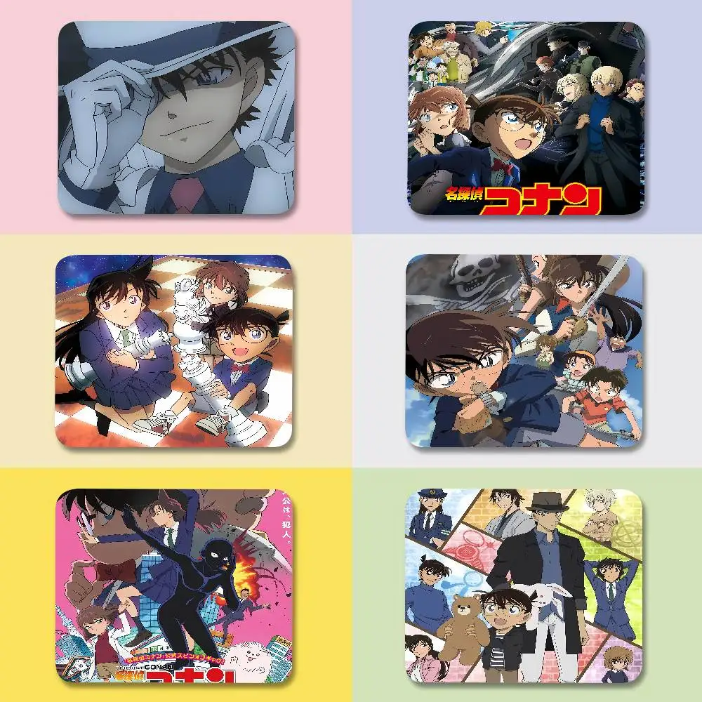 Mouse Pad 25X29 Square Computer Office Game Table Mats Rubber Anti-slip Mousepads Decor Desk Pads Anime D-Detective C-Conan