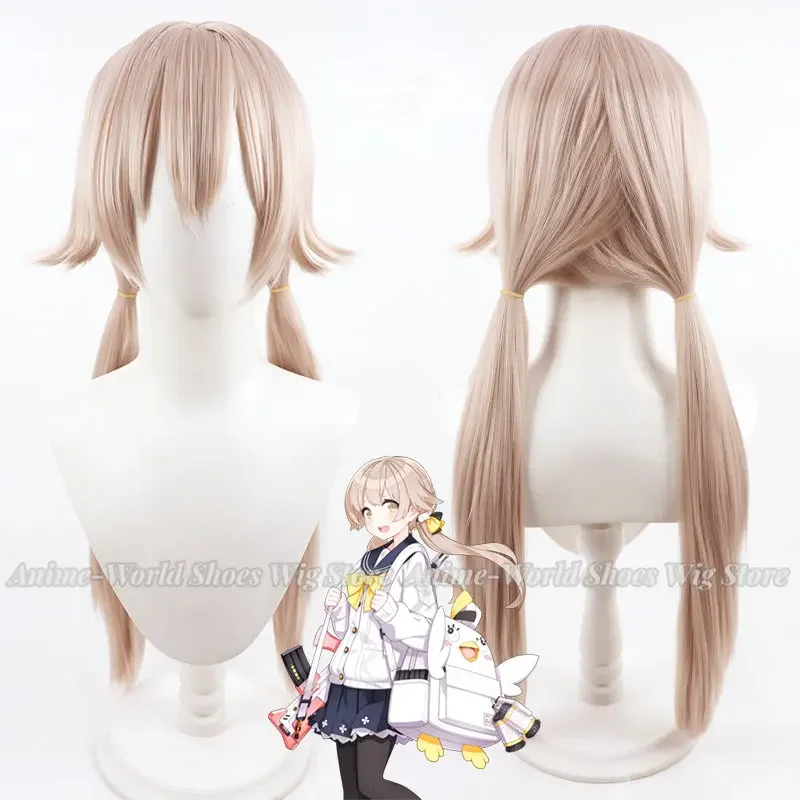 

Azitani Hifumi Cosplay Wig Blue Archive Game Biege Long 70cm Heat Resistant Synthetic Hair Halloween Party Role Play + Wig Cap