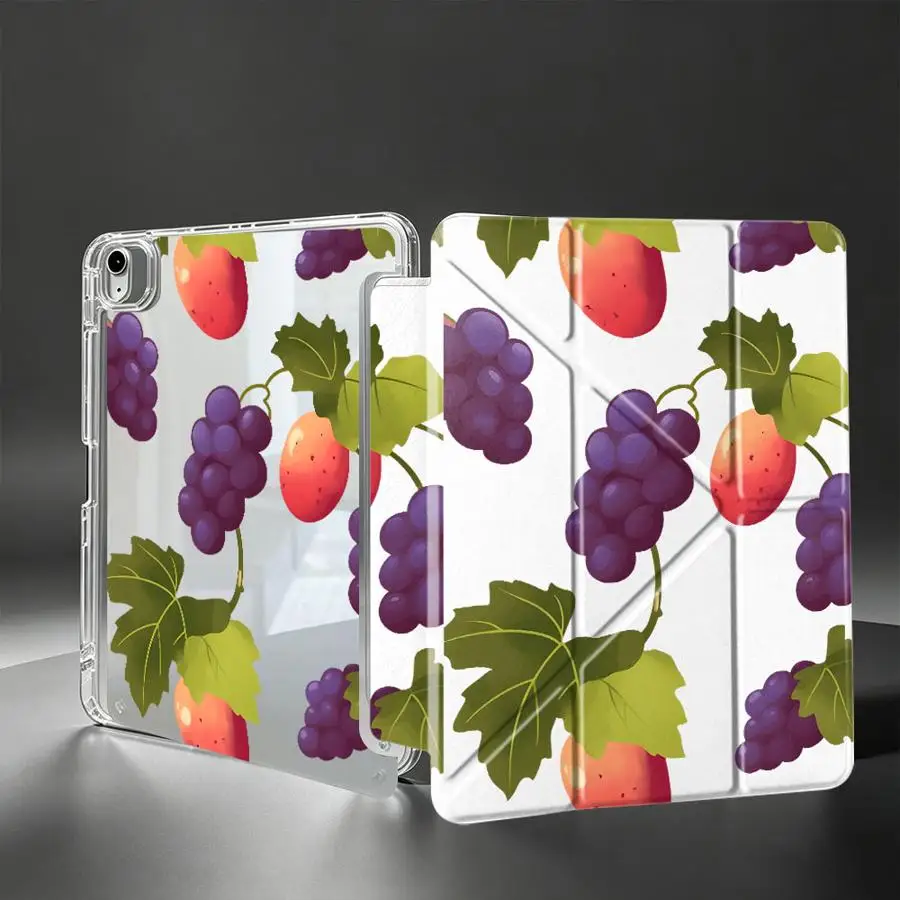 With Pen Slot Cover Tablet Case For Samsung Galaxy Tab A8 S8 A9 Plus S9 Plus S10 Lite S7 FE A11 Simple Fruits