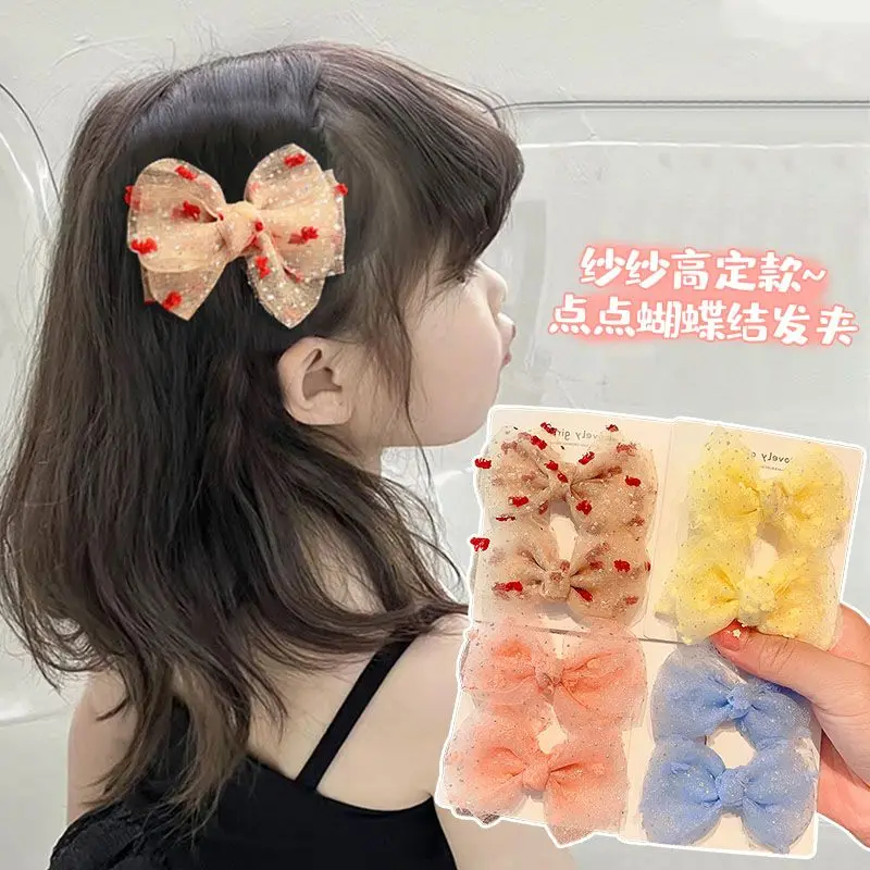 

8Pcs/Set Lace Flower Hairpins Girl Baby Hair Clip Cute Bows BB Clip Kids Hairdresses Barrettes Bangs Child Hair Accessories