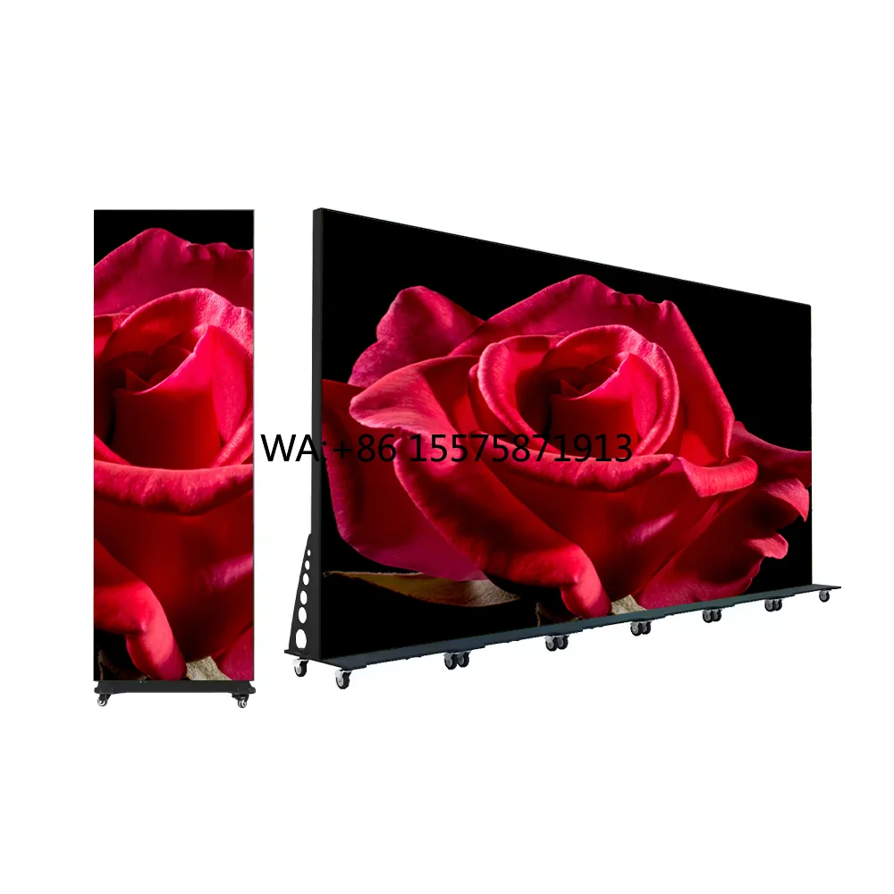 Customizable 2025 Factory Wholesale LED Video Display Iposter Wholesale Can Folding Led Advertising Machine