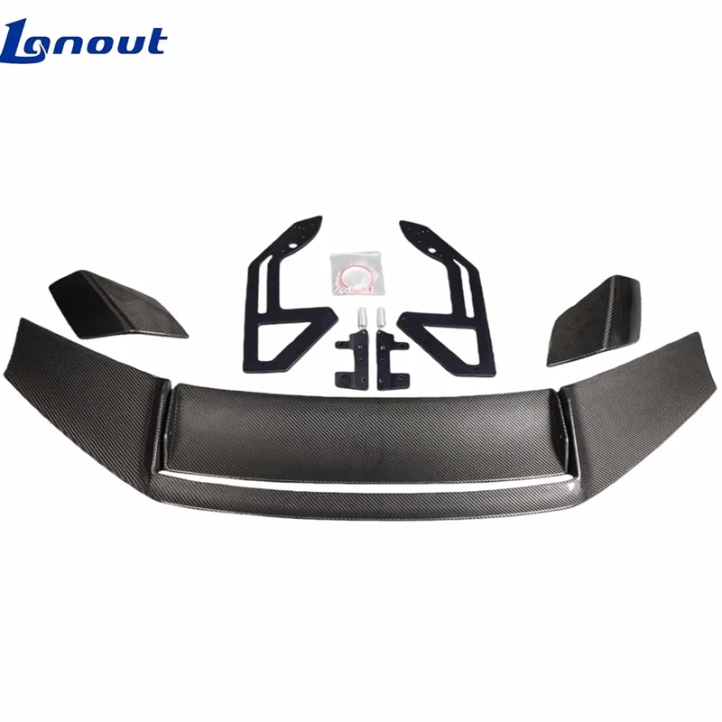 Aerodynamic Body Kit Used for Lamborghini LP580 LP610 Retrofitting STO Style Dry Carbon Fiber Rear Spoiler Tail Wing