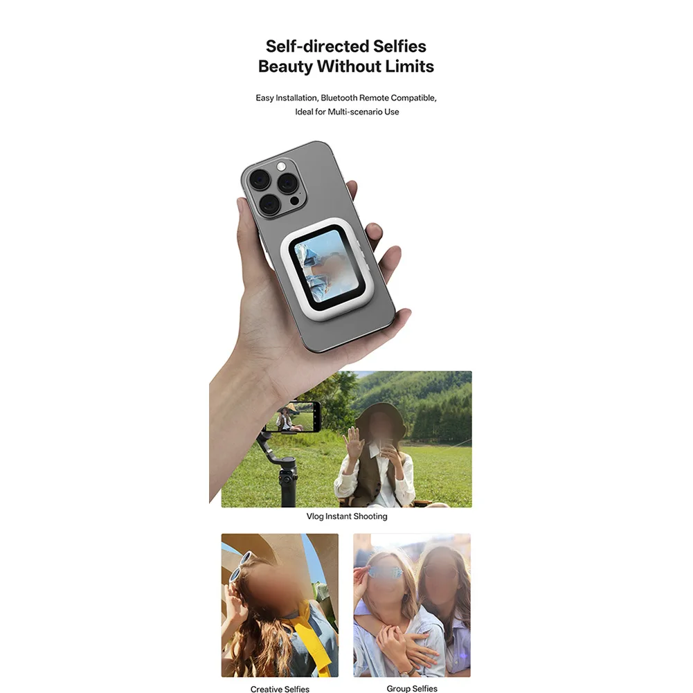 1 Set Mobile Phone Rear Self-timer Display Self-timer Monitor Screen Mobile Phone Screen Caster Control Remote Photo Parts