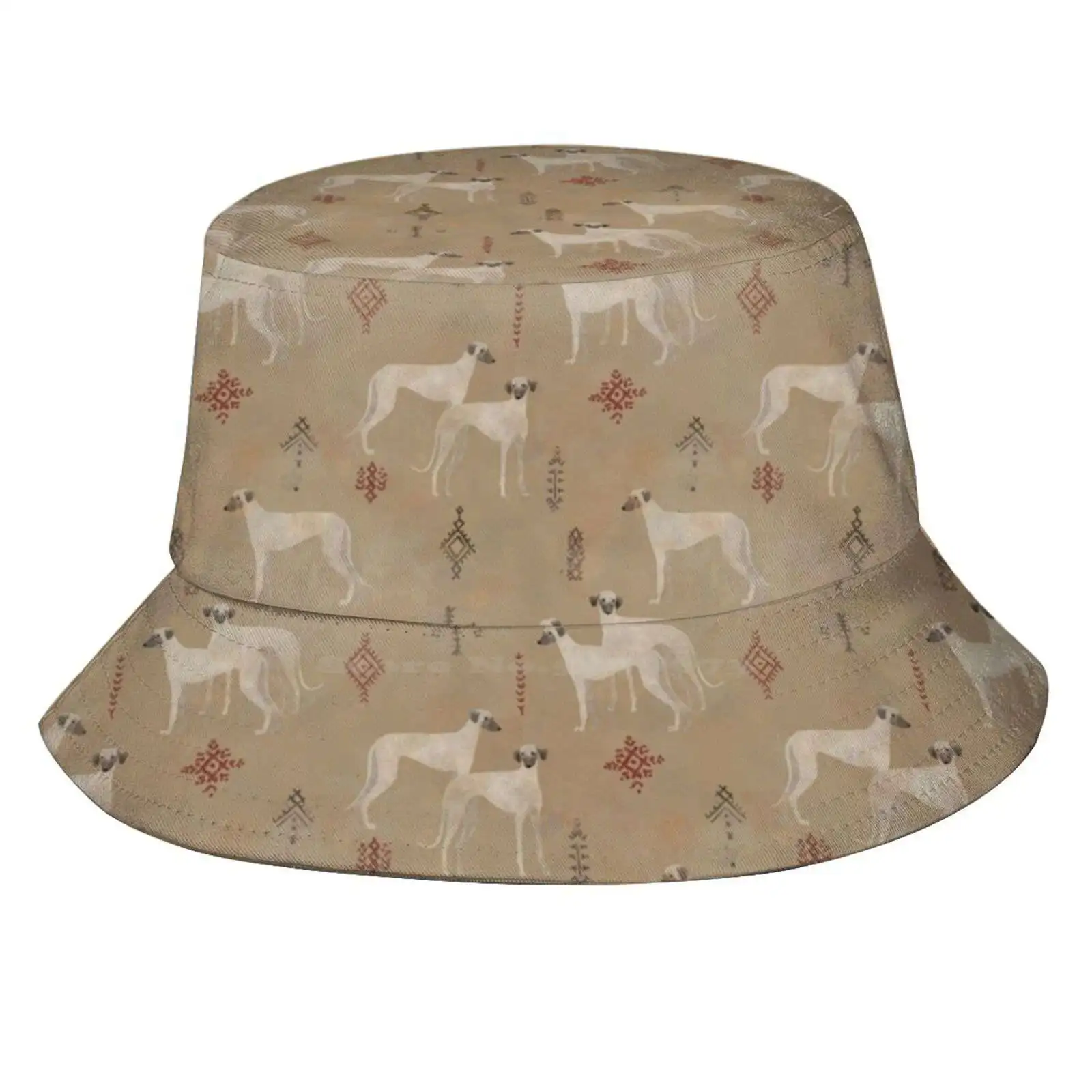 Sloughi Sun Cap Fisherman Hat Bucket Hats Galgo Sloughi Azawakh Greyhound Sighthound Windhund Malerei Zeichnung Levrier Lebrel