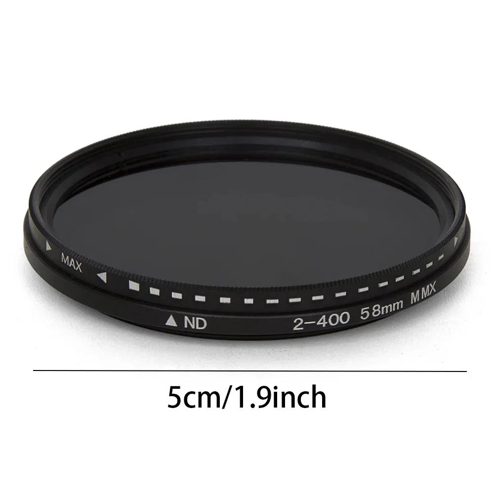 Variable Fader ND Filter Adjustable ND2 to ND400 Neutral Density for Camera Accessories Lens 11x11x2.5cm Polarizing Filter