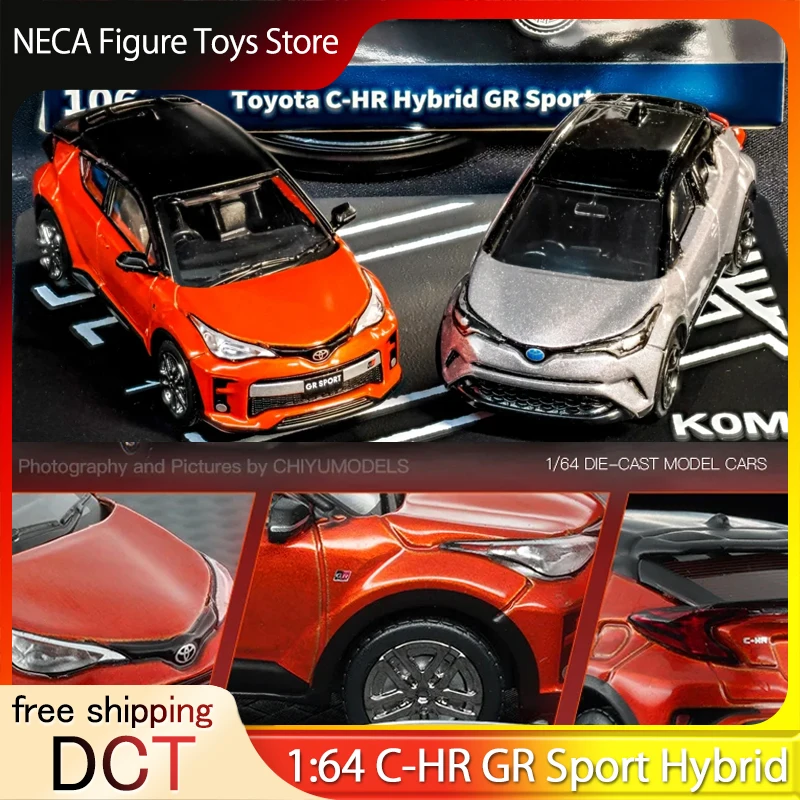 1:64 DCT Toyota C-HR GR Sport Hybrid Mk1 Diecast Model Car in lega SUV in miniatura per collezionisti adulti Ideale regalo di Natale per ragazzo