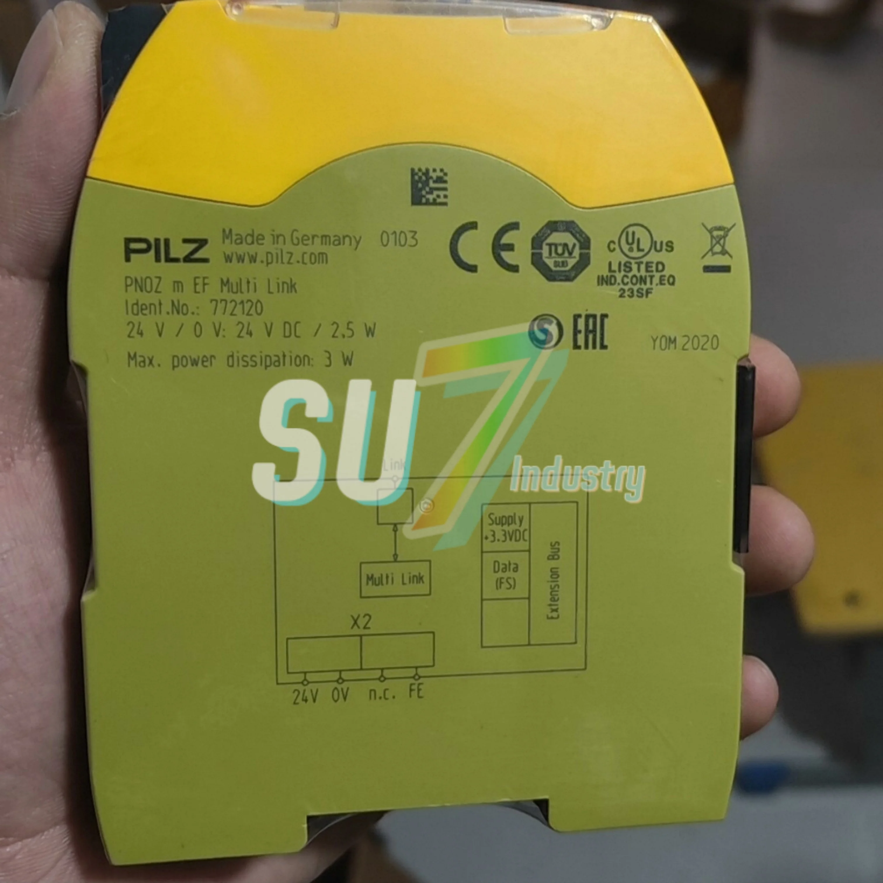 772120 PNOZ m EF 772121 PNOZ m EF 100% وحدة تحكم أمان جديدة