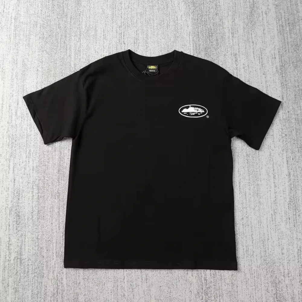 2026 Sommer Neuheit: T-Shirt mit kleinem Boot-Print, locker geschnitten, Rundhals, atmungsaktiv, halbe Ärmel, lässige Mode-Marke – Detail 3