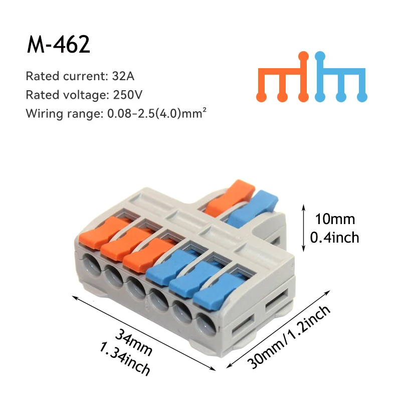 5/10 stuks snelle draadconnector, universele compacte bedrading splitsconnector, elektrische push-in verlichting klemmenblokconnector
