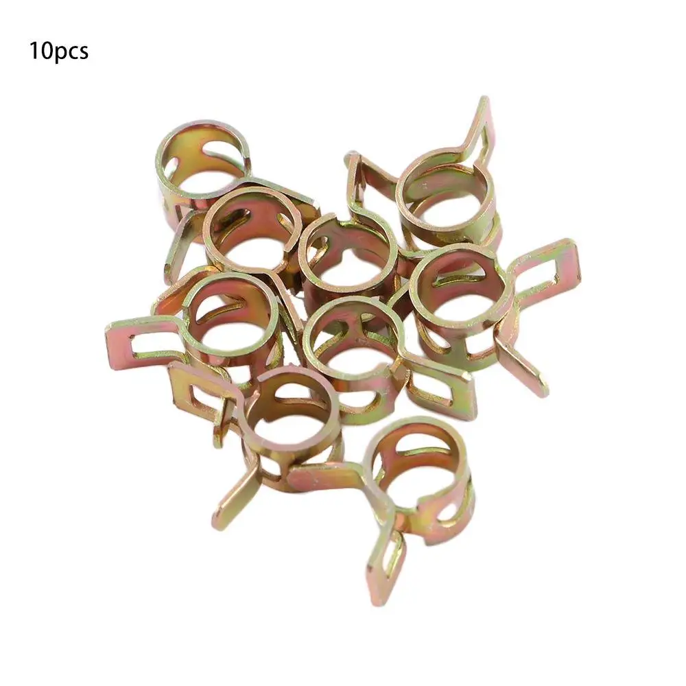 Car Accessories Reusable Metal Fastener Air Tube Clamps Water Pipe Spring Band Hose Clips Fuel Line Hose Silicone Pipe Clamp