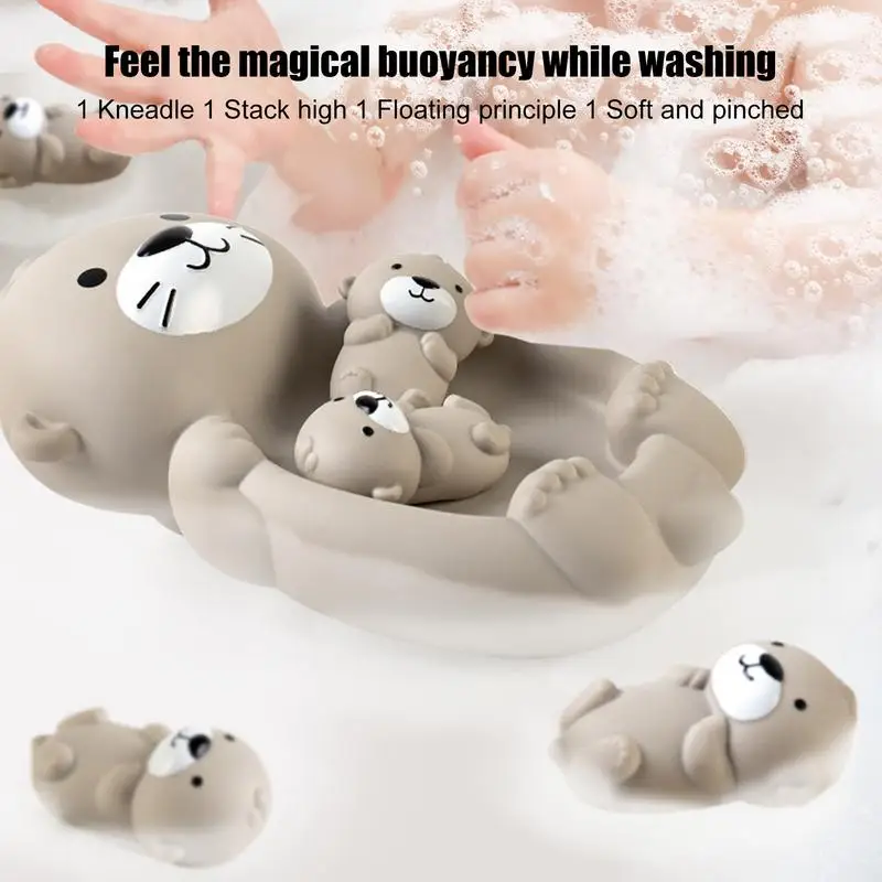 

Bathtub Toy Pool Kids Toys Floating Bathtub Squeeze Toy 4PCS/Set Pool Kids Toys Animals Floating Bathtub Toys For Kids Shower