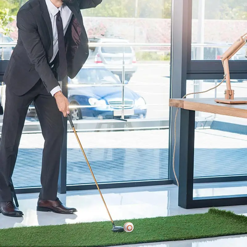 Pratique de golf Ik3 couches blanches avec lignes oranges, haute élasticité, vrai drapeau, accessoires de golf