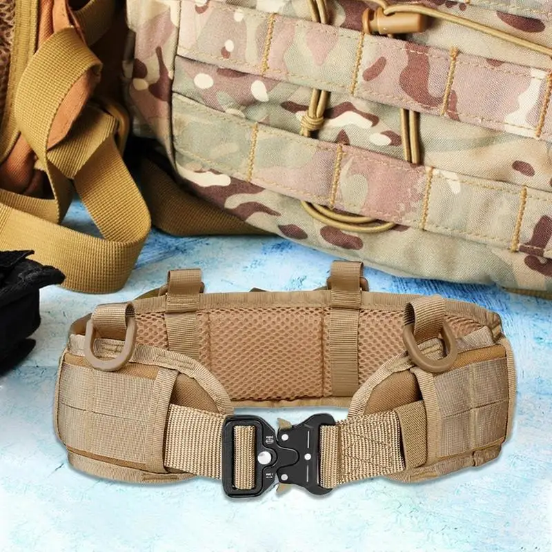 

Battle Belt Pouches 8pcs Tool Waist Belt Multifunctional Tool Waist Airsoft Utility Belt Comfortable Security Guard Waist Belt