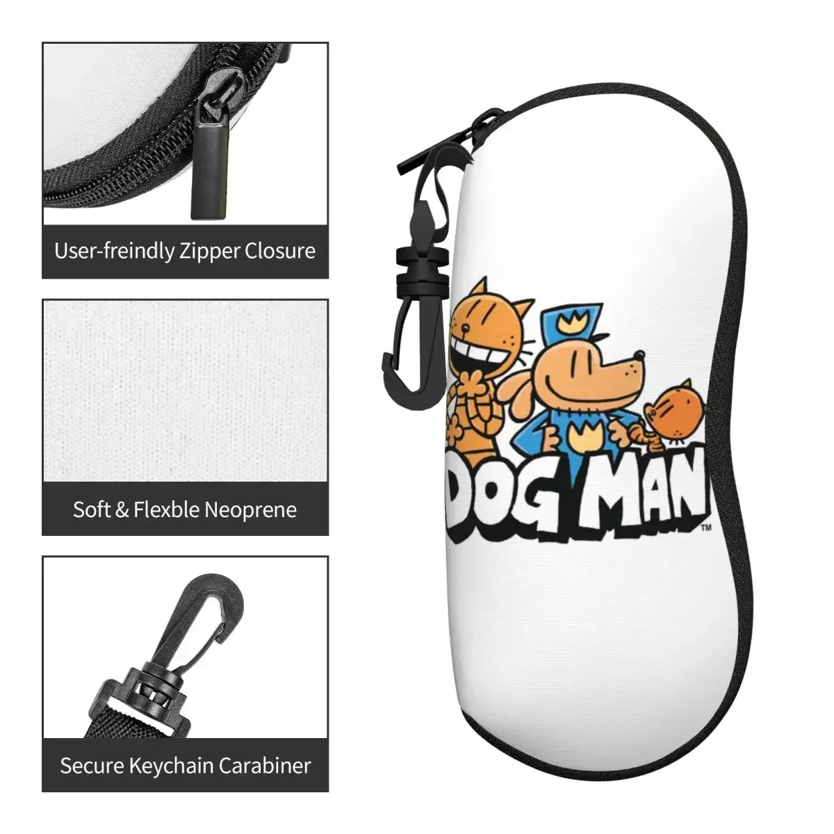 Custom Dogs Man Shell Eyeglasses Protector Cases Cool Sunglass Case Glasses Pouch