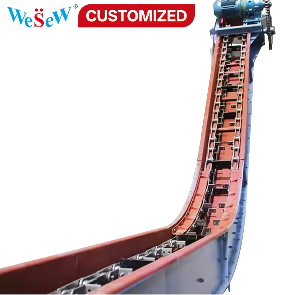 

Custom-Made High-Quality Chain Scraper Conveyors And Inclined Drag Chain Scraper Conveyors, Suitable For Transporting Coal/Ash/B