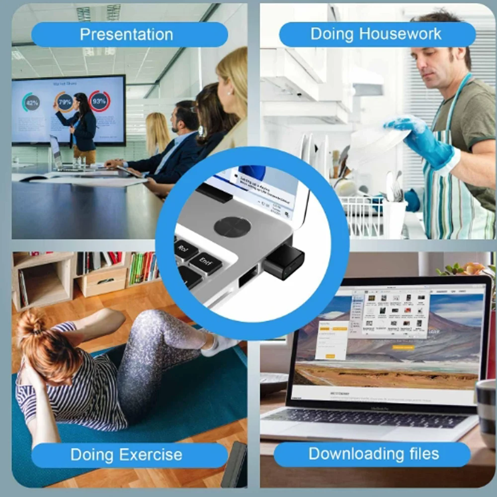 ماوس USB صغير Jiggler محرك ماوس غير قابل للاكتشاف مضاد لبرمجة الكمبيوتر مع وضع منفصل وتشغيل/إيقاف #5