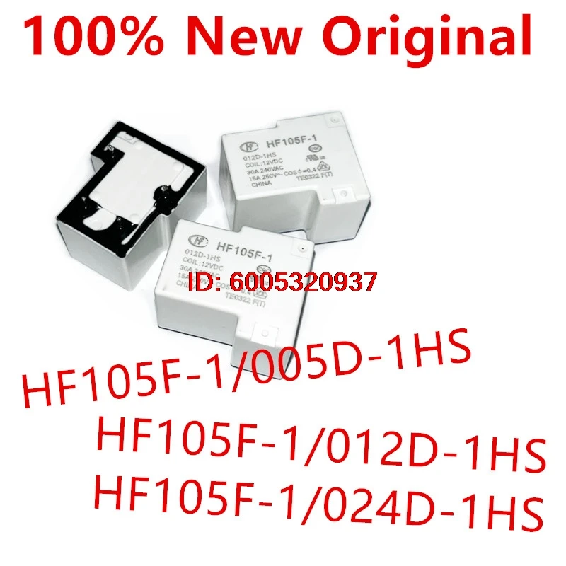 5piece  HF105F-1/005D-1HS 、HF105F-1/012D-1HS 、HF105F-1/024D-1HS  DIP-4  New high-power relay  HF105F-1-012D-1HS、HF105F-1-005D