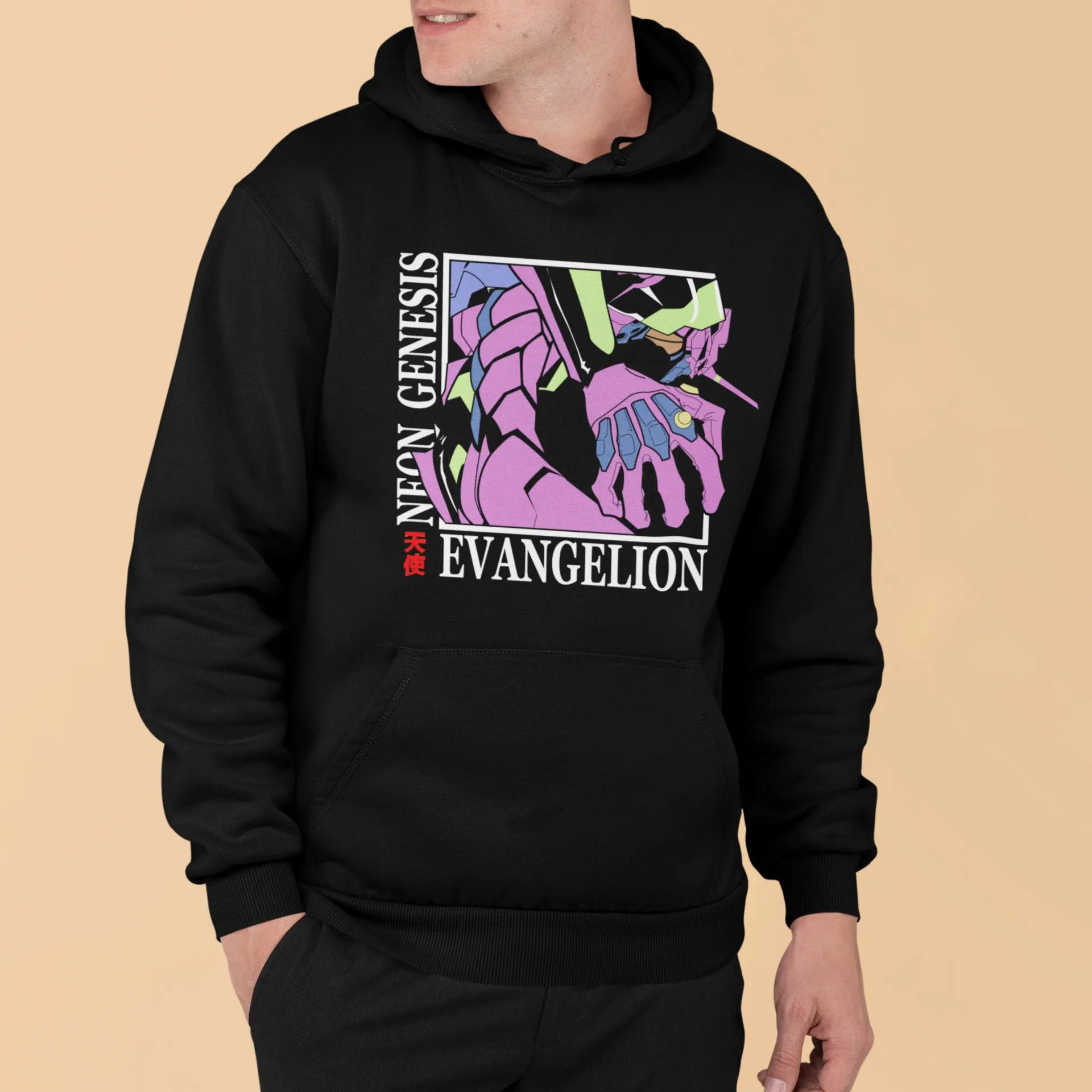 Sudadera con capucha Evangelion, sudadera con capucha EVA 01, Asuka, Rei, Shinji, jersey de anime, Nerv, manga estética Eva, streetwear, sudadera, unisex