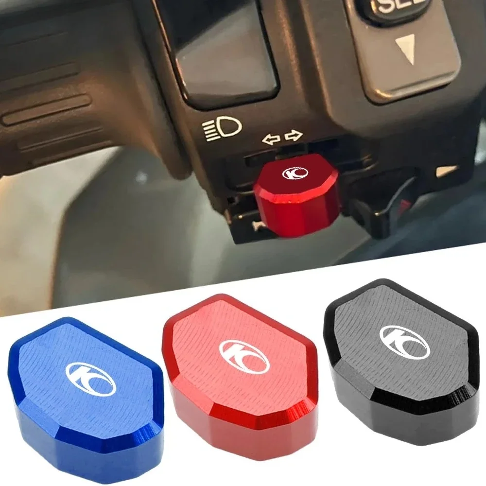 

CNC Mototcycle Switch Button Turn Signal Key cap For KYMCO Downtown 125 200 250 300i 350i Xciting 250 300 400 400i AK550 AK 550