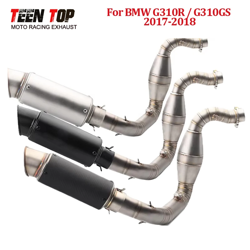 

Motorbike Exhaust System For BMW G310R G310GS Exhaust Pipe 2017-2018 310mm Exhaust Muffler 51mm Exhaust Header Racing Silencieux
