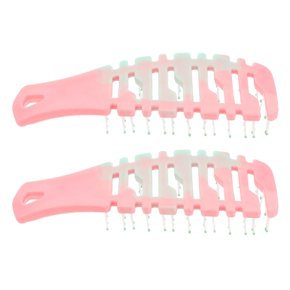 

2Pcs Plastic Hair Comb for Women Large Curved Shape Detangling Comb for All Hair Types Scalp Stimulation and Volume Styling Tool