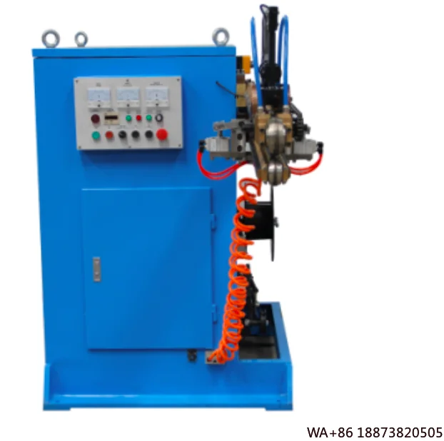 آلة لحام التماس الغرزة الطولية لمجاري الهواء الأوتوماتيكية HVAC لقناة الأنابيب المستديرة