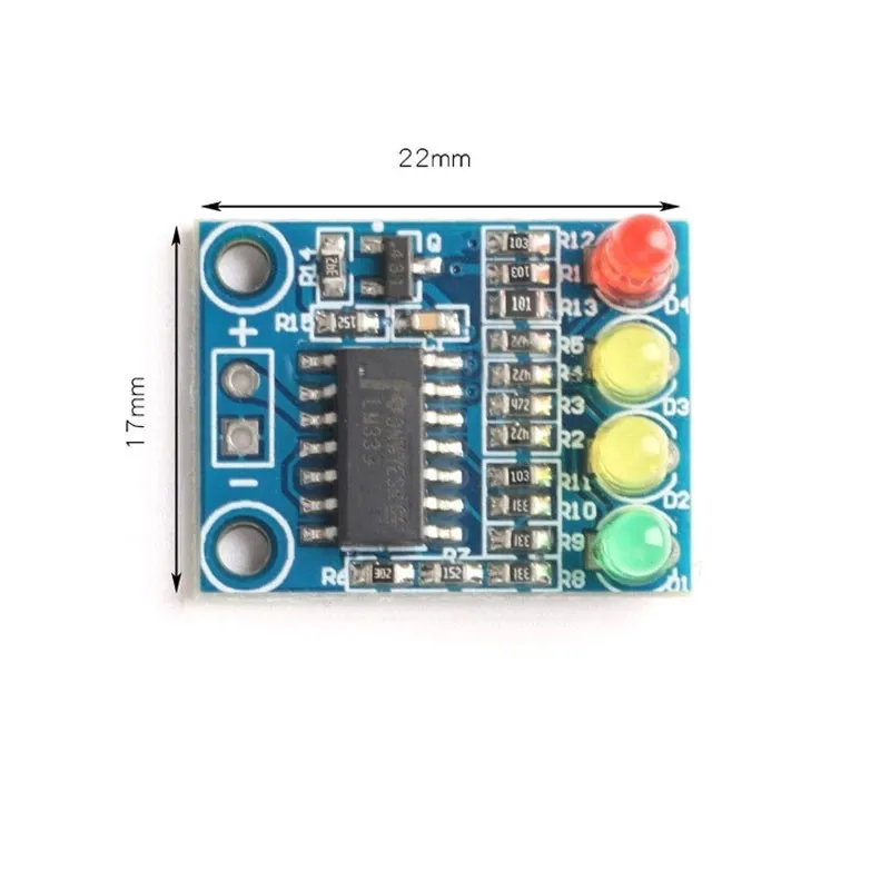 12V Battery 4Segment Battery Level Indicator Module Onboard4Battery Level IndicatorLEDLamp