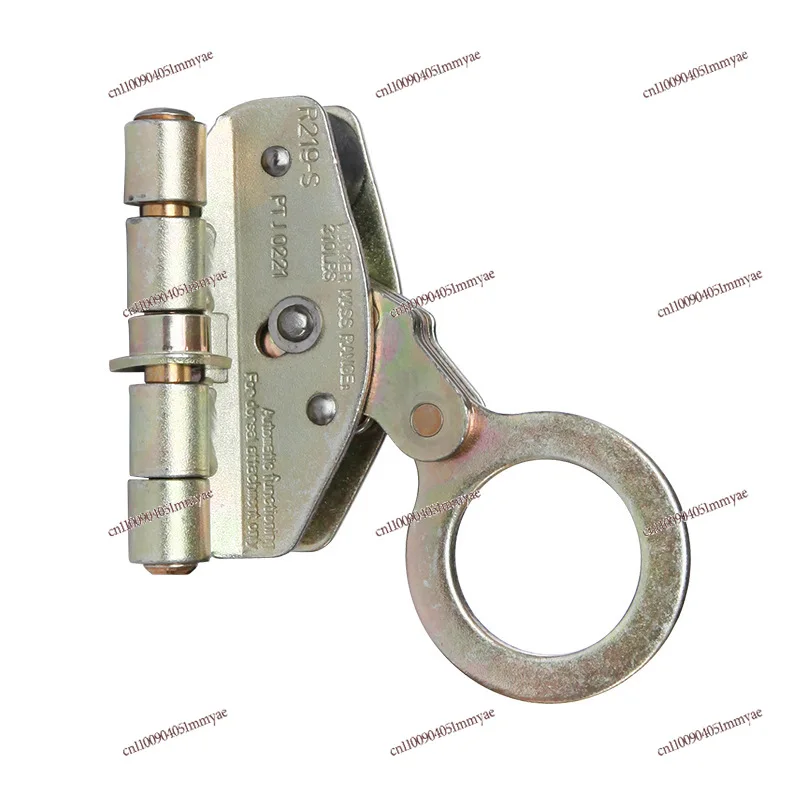 

High Altitude Anti-fall Device Self-locking Rope Grabber 16mm Rock Climbing Anti-fall Device Rope Lock Device Wind Power