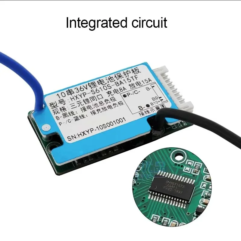 HeltecBMS 6S 7S 8S 9S 10S BMS 36V 15A 20A Protection Board 3.7V 18650 Lithium Battery With Temperature Control/Ebike Motor BMS image 10