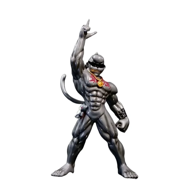 

20cm Digimon MetalGolden Etemon GK Model Anime Figure 2D Peripheral Ornament Gift Action Figures Children's Toys Birthday Gifts