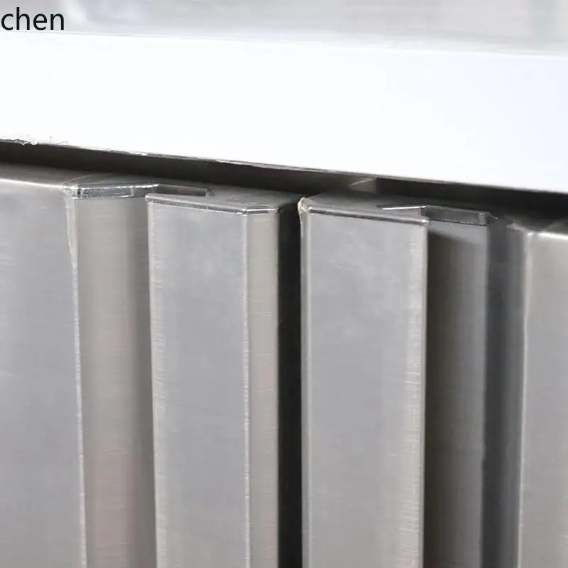 LXC banco de trabajo refrigerado refrigerador congelador consola de mantenimiento fresco de acero inoxidable cocina horizontal congelador plano barra de agua