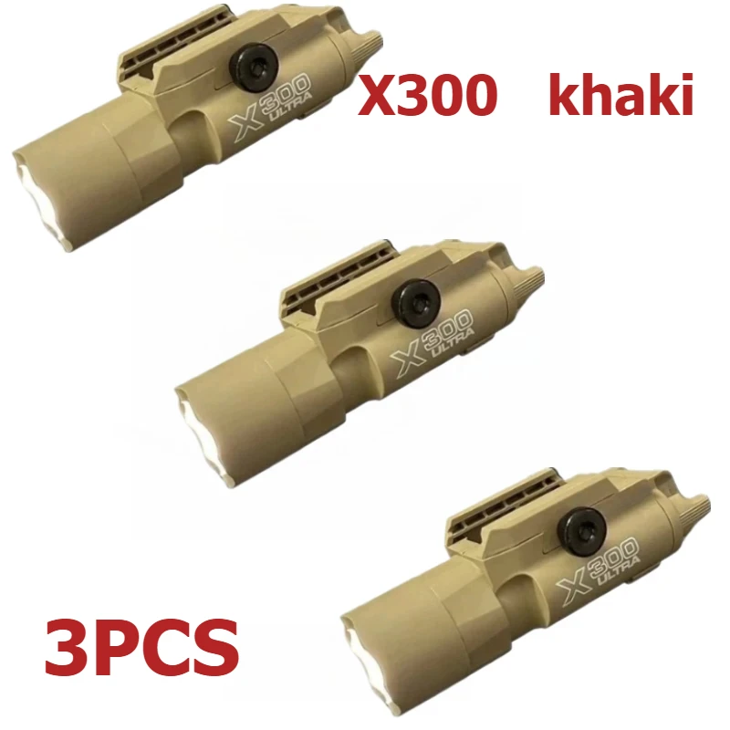 NONE 2026 Neues Taktisches Laser-Taschenlampen-Set PEQ15 X300 X400U - 20mm Schienenmontage für G33/G34 Airsoft Spielzeugwaffen     CS Jagd 8