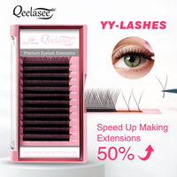 Qeelasee Y Shape Lash Extension Wholesale Mink Volume YY Individual Eyelash Professional Natural Soft False Eye lash Supplies