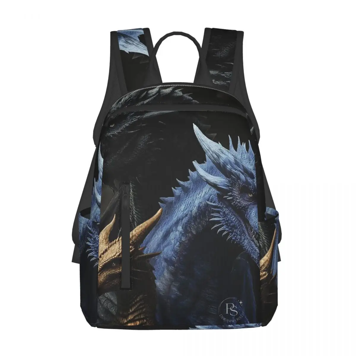 フォーチュスウィングドラゴンバックパックデイパック大容量キッズブックバッグスクールバッグショルダーバッグ男性女性用