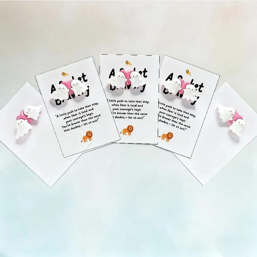 1/5/10/20/50/100pcs Halloween Resin Pocket Hug Mini Figurines with Inspirational Greeting Cards Ghost, Skull, Black Cat Pumpkin