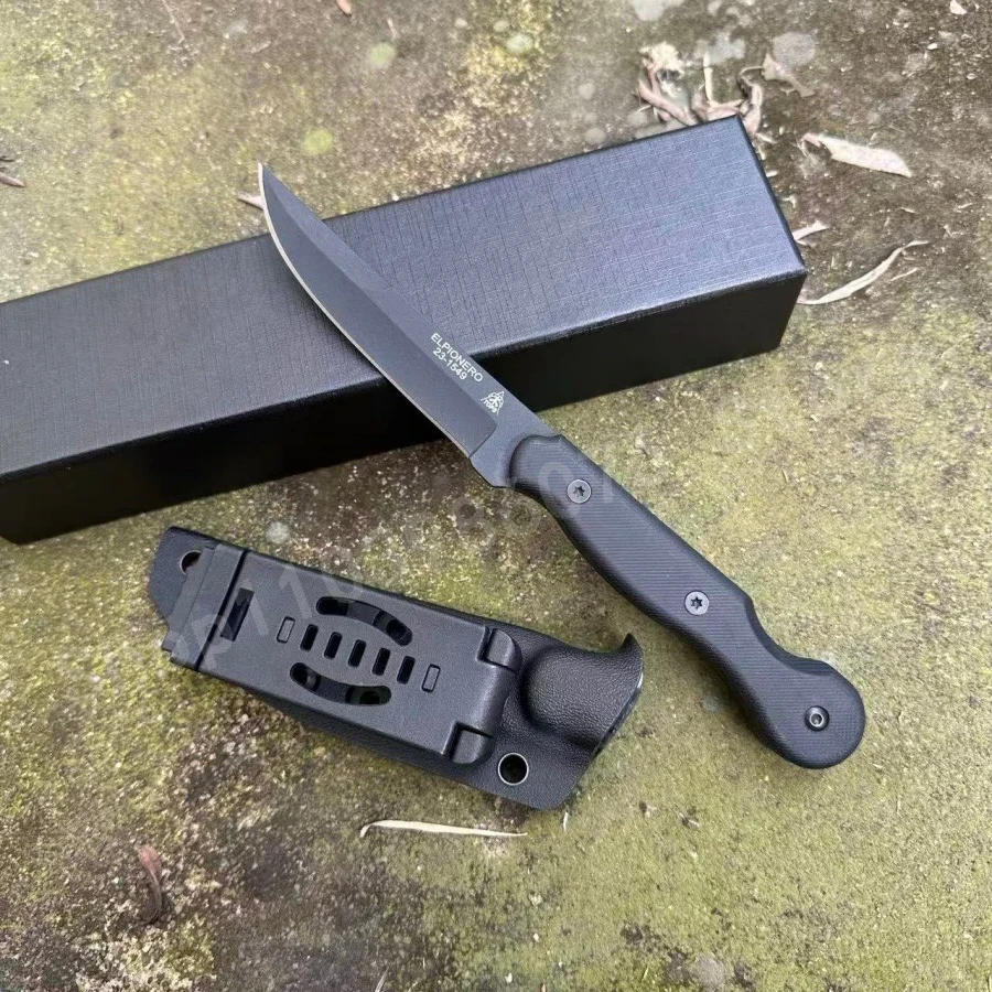 

High-hardness Fixed Blade Knife Belt Sheath 8Cr13Mov Steel Blade G10 Handle Outdoor Camping Hiking EDC Adventures Men's Gifts