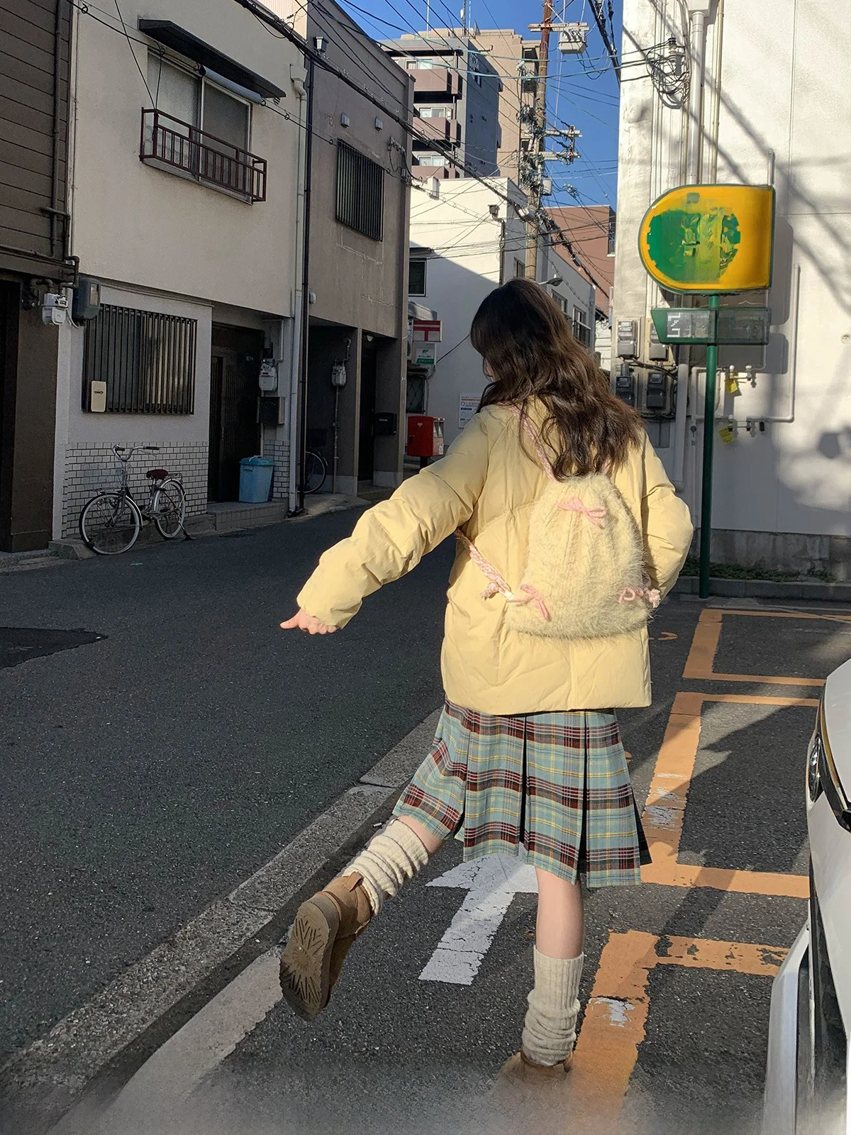 

Hello Plaid High Waist Pleated Skirt Women's Spring Summer New High Waist Slimming Small Size A-Line Pleated Skirt