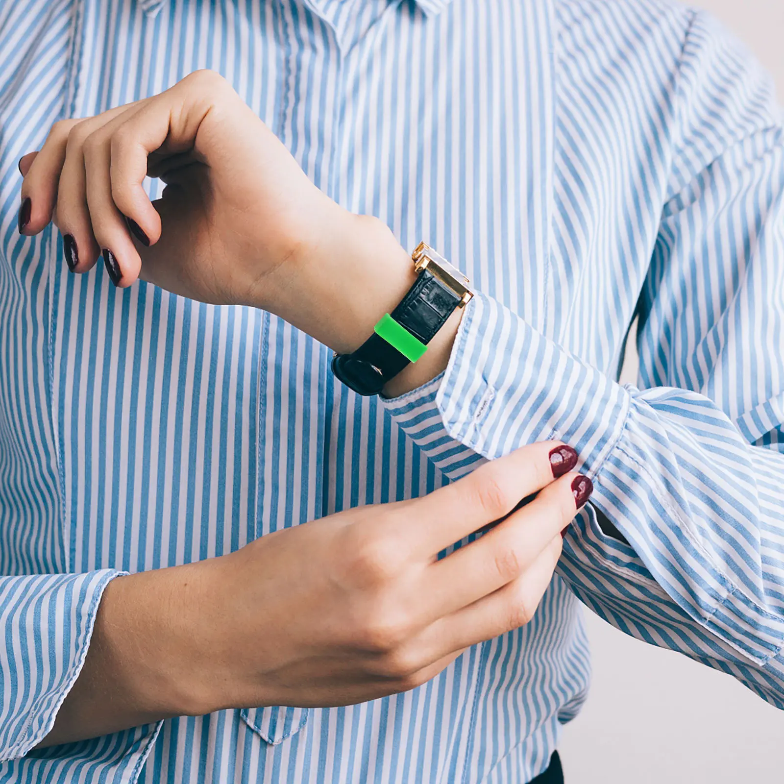 

50 шт. силиконовых держателей для ремешков часов, легко заменяемые, влагостойкие кольца-фиксаторы для смарт-часов и фитнес-трекеров