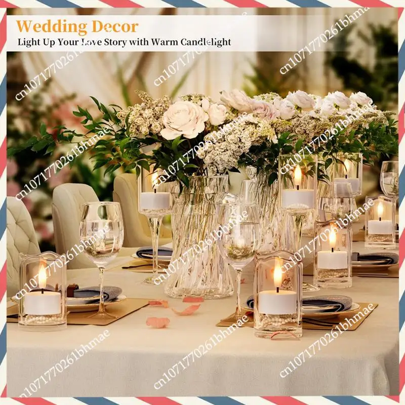 -A21Z Rechargeable Flameless Tea Lights Candles With Charging Station 12Pcs Battery Tea Lights Candles With Remote