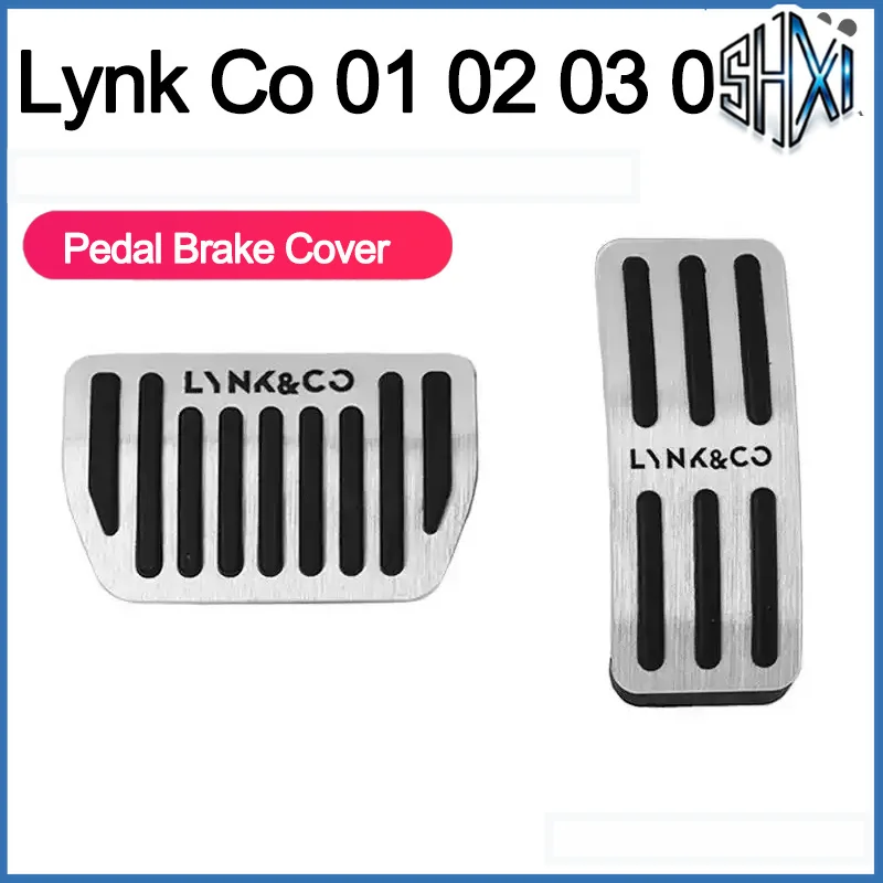 For Lynk Co 01 02 03 05 Non-slip Aluminum Alloy Throttle Brake Pedal Cover EM-P Brake Accelerator Pedal Car Accessories