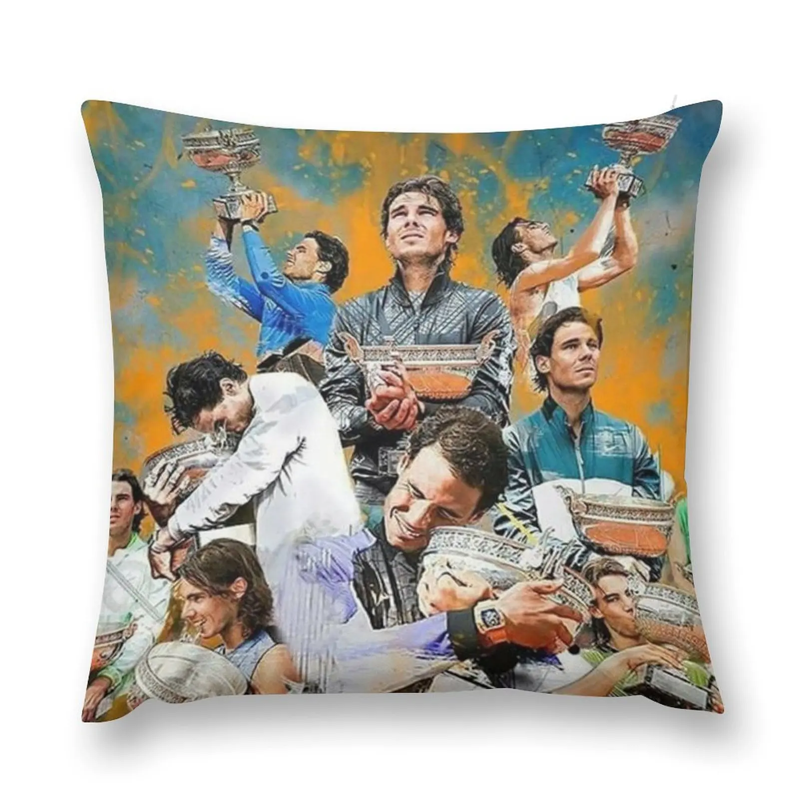 

Rafael nadal Throw Pillow Pillows Aesthetic Christmas Pillowcase pillow