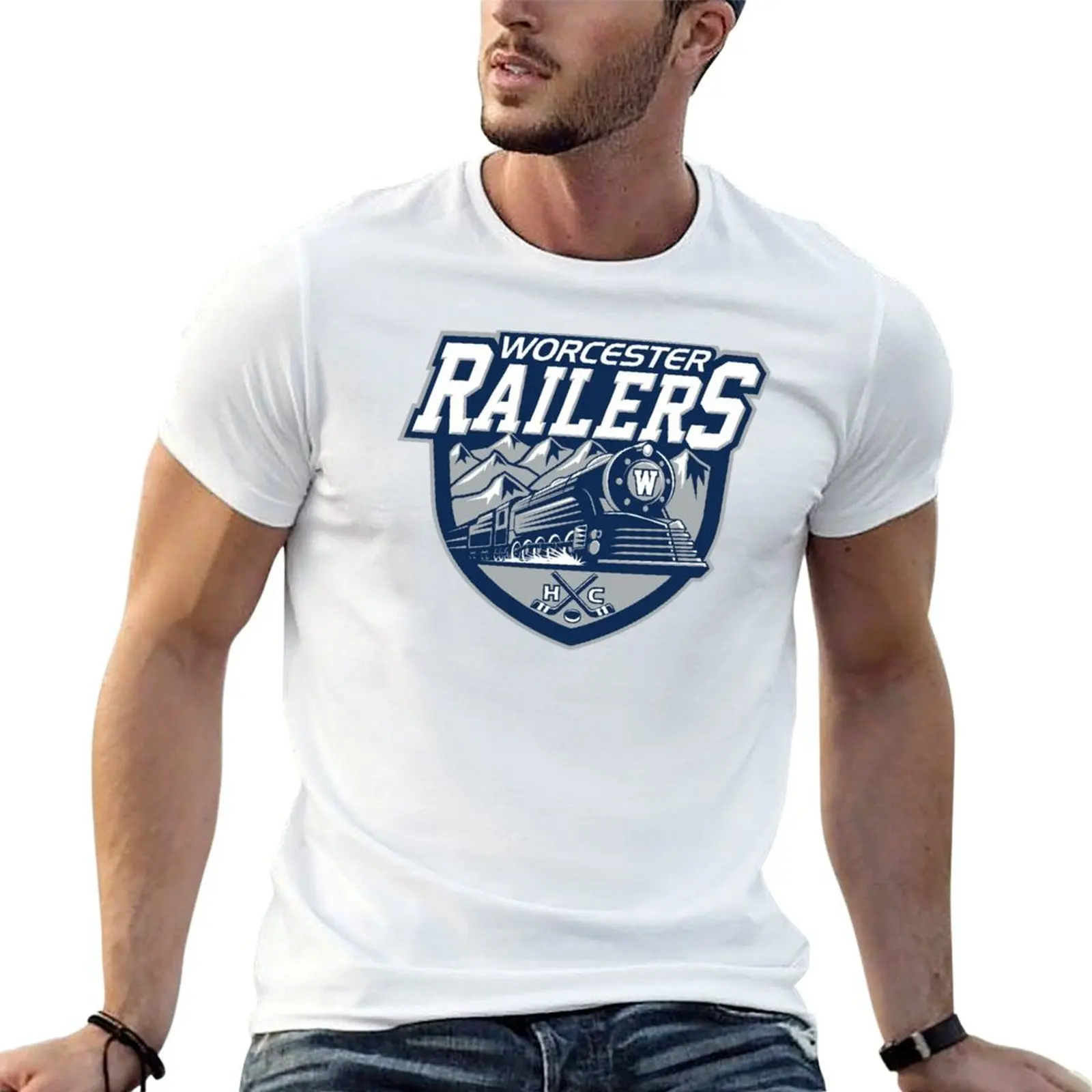 

Worcester Railers T-Shirt man t shirts graphic t shirts designer T-Shirt