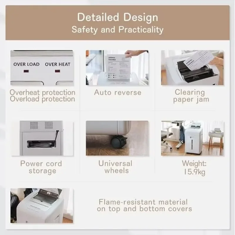 آلة تقطيع الورق الأوتوماتيكية للاستخدام المنزلي والمكتب