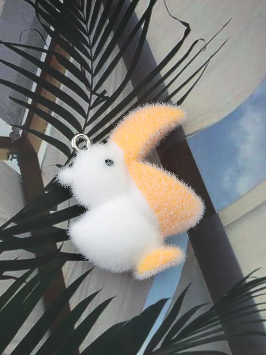 10pcs 3D Resin Flocking Pelicans Charms Cartoon Cute Animal Pendant for Necklace Earring Keychain Making DIY Jewelry Accessories