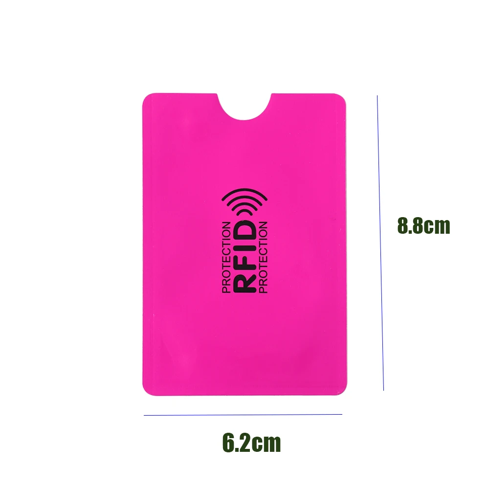 5 ชิ้นความปลอดภัยธนาคารอลูมิเนียมป้องกันการโจรกรรม RFID การปิดกั้นป้องกันกรณีปกผู้ถือบัตรแขนกระเป๋าสตางค์