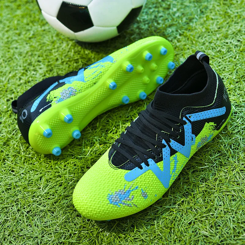 Youth football shoes, long nail anti slip men's outdoor sports shoes, professional football shoes, nail shoes image 4