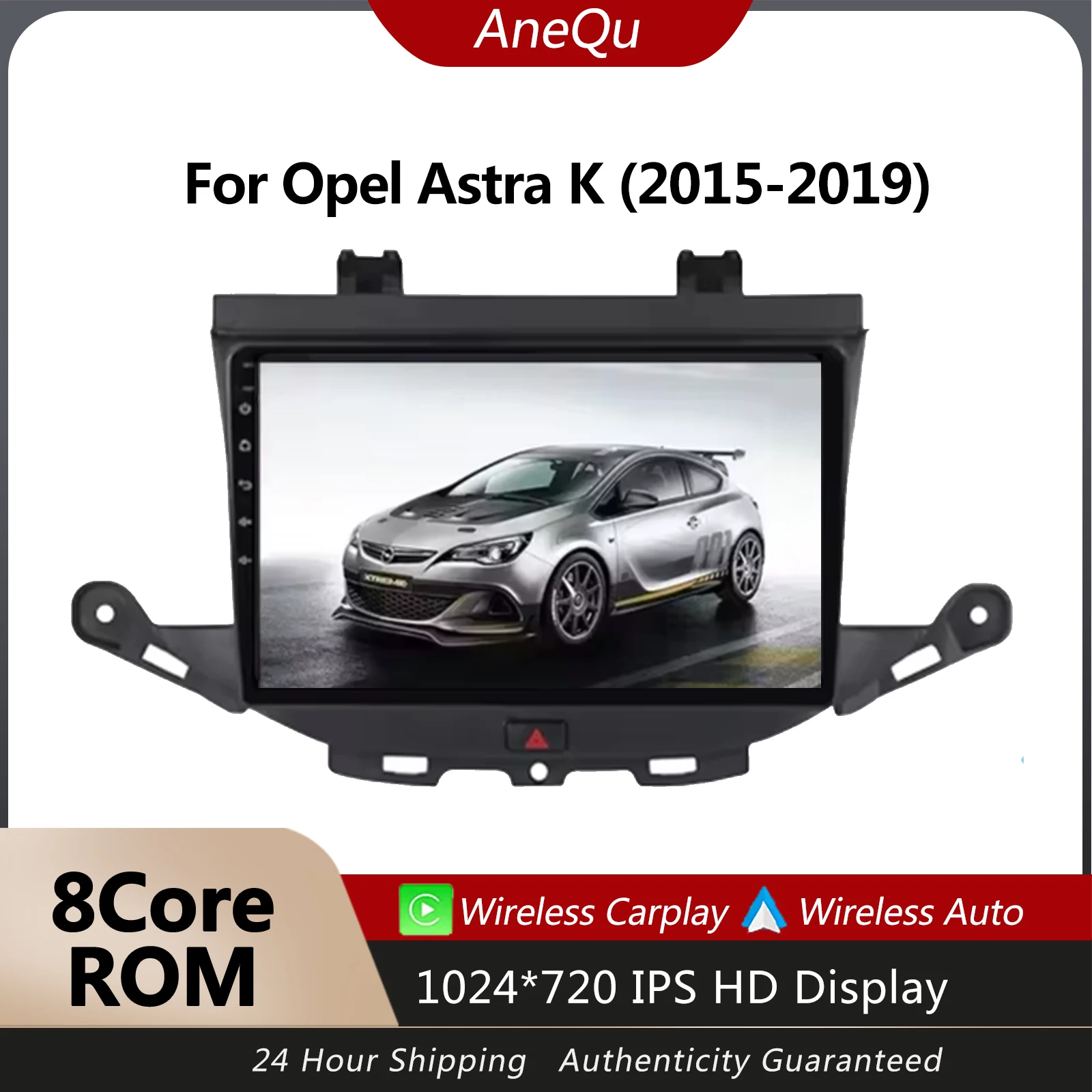 

AneQu Carplay Android Auto Radio for Opel Astra K 2015-2019 Car Multimedia Player Navigation GPS Head Unit Stereo Player 4G