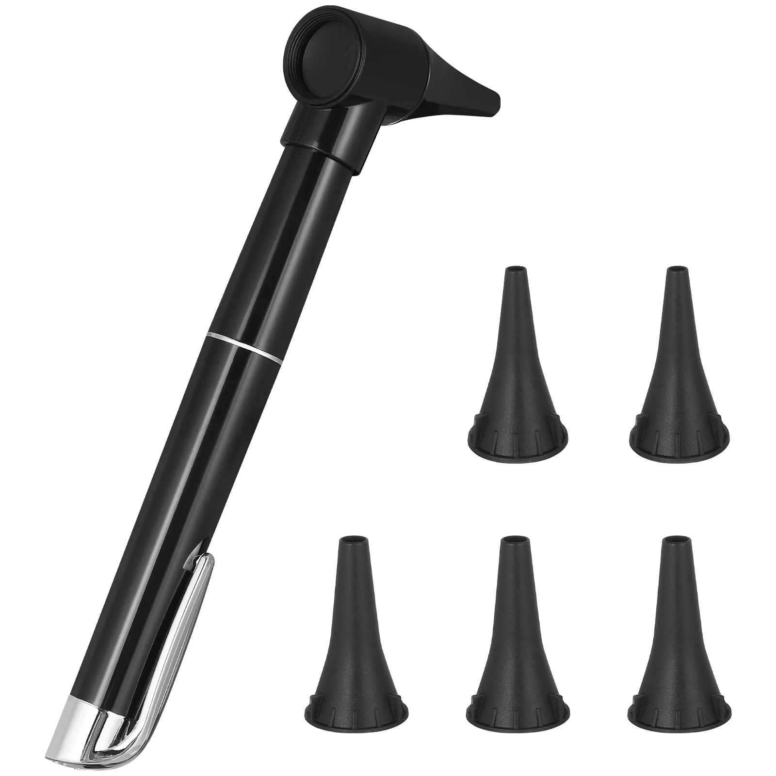 1 Set Diagnostic Otoscope with Replace Tips Ear Magnifying Lens Flashlight LED Light Pen Accessories